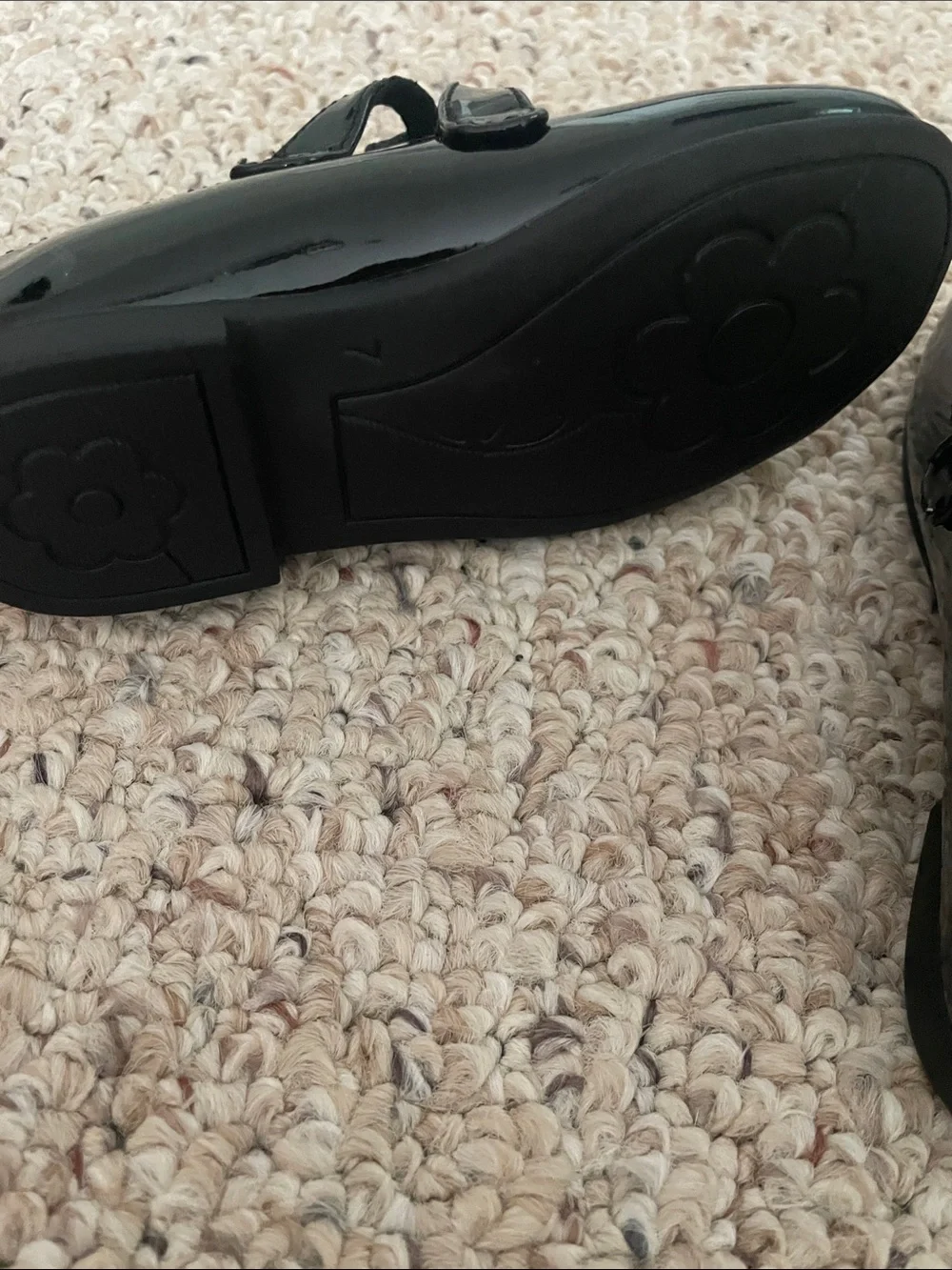 Rachel Shoes Black Patent Mary Janes with Bow Strap